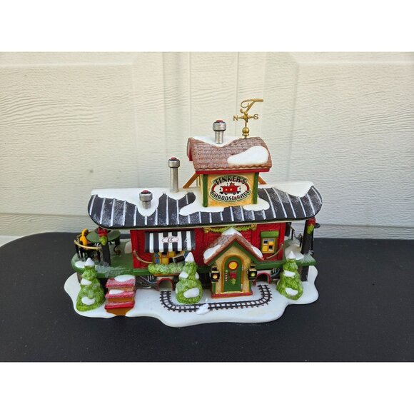 Department 56 North Pole Series T  Tinkers Caboose Cafe Christmas Village - Picture 2 of 7